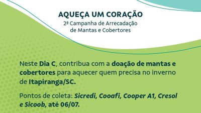 Campanha ativa no município de Itapiranga, SC