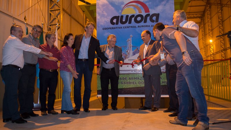 AURORA ALIMENTOS: inaugura unidade armazenadora de grãos com presença de autoridades no MS