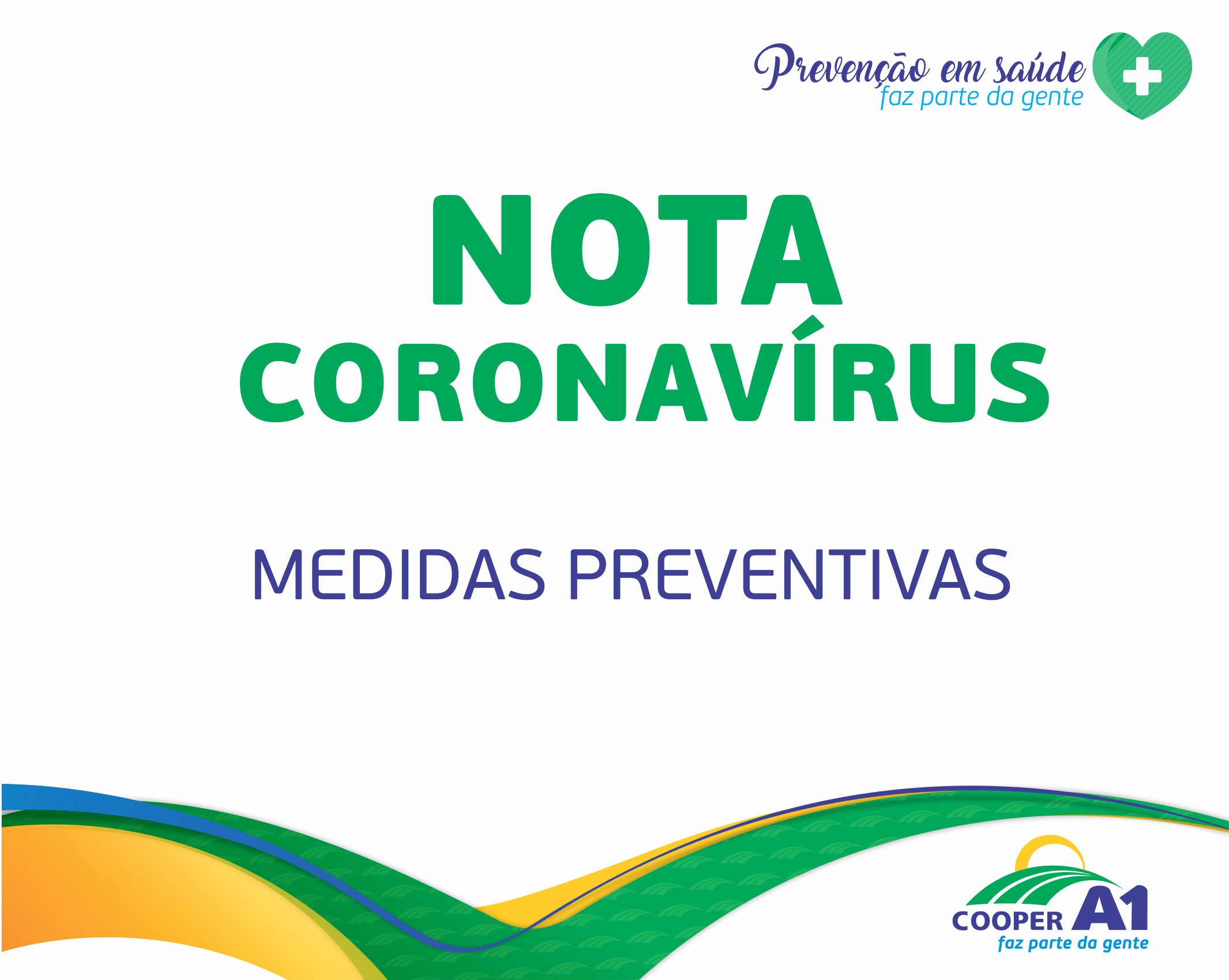 Nota Coronavírus: medidas preventivas