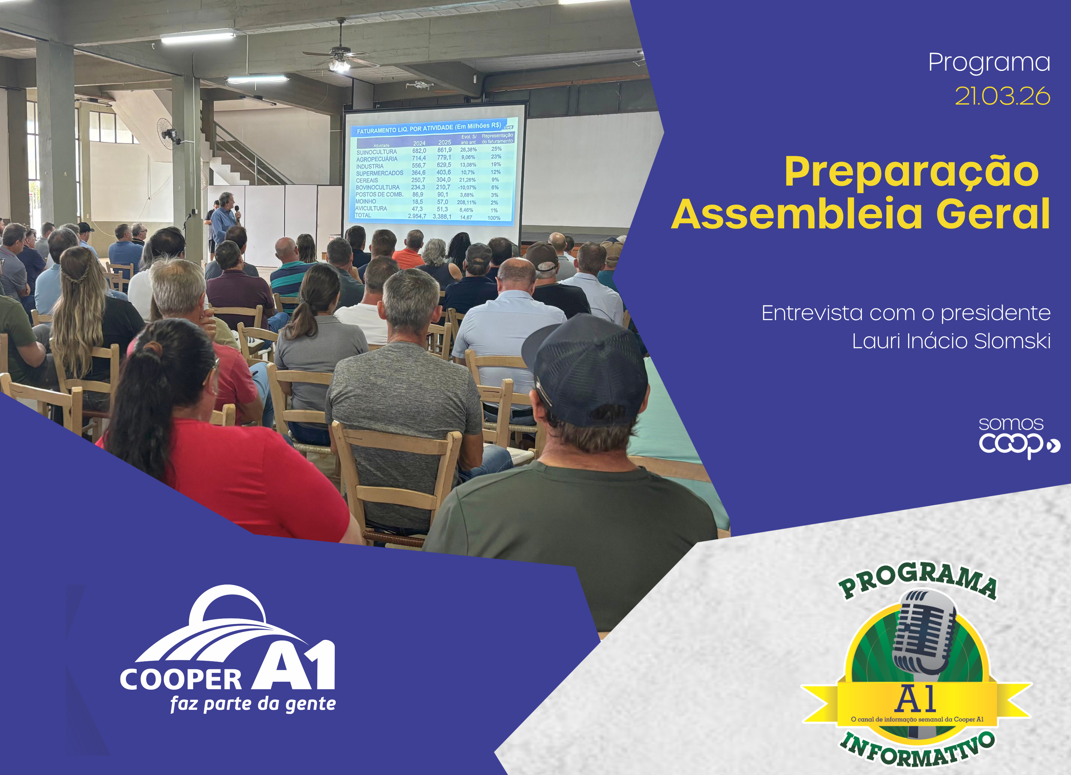 INFORMATIVO A1 21.03.26: Prepara&ccedil;&atilde;o Assembleia Geral