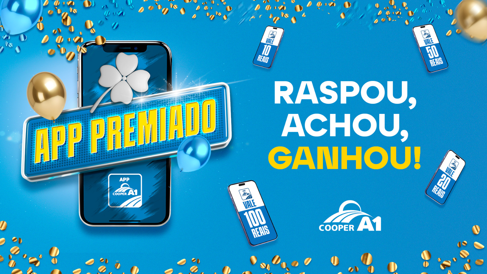 APP PREMIADO: Raspou, Achou, Ganhou!